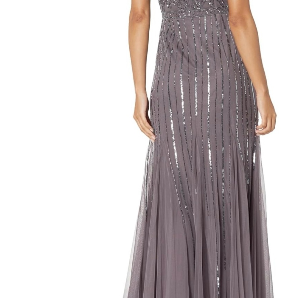 Elegant Papell Studios Evening Gown in Moonscape size 8